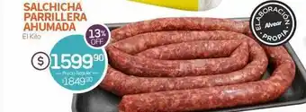 Salchicha parrillera ahumada