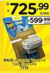 Hipermay Raid aparato vape+4 tab enchufe oferta
