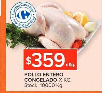 Carrefour Market Pollo entero congelado oferta