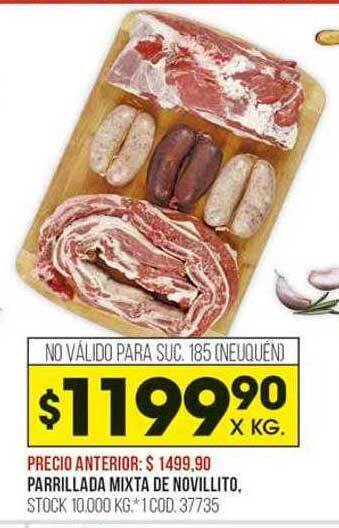 Coto Parrillada mixta de novillito oferta
