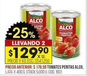 Coto Tomates peritas alco oferta