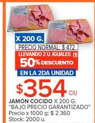 Carrefour Market Jamón cocido oferta