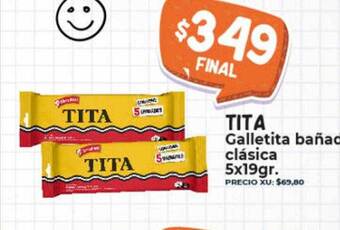 Supermayorista Vital Tita galletita bañada clásica oferta