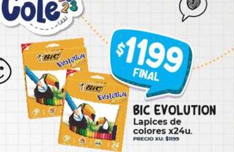 Supermayorista Vital Bic evolution lapices de colores oferta