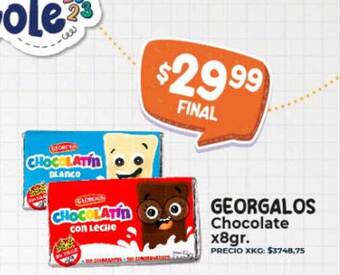 Supermayorista Vital Georgalos chocolate oferta