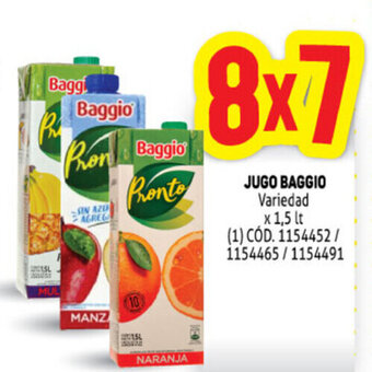 Makro Baggio Jugo Variedad x 1,5 lt oferta