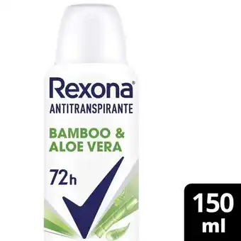 Coto Antitranspirante bamboo y aloe vera rexona 150 ml oferta