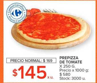 Carrefour Prepizza de tomate oferta