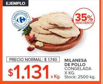 Carrefour Milanesa de pollo oferta