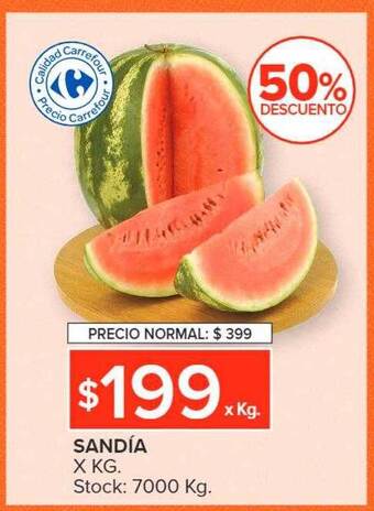 Carrefour Sandía oferta