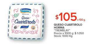 Carrefour Queso cuartirolo horma tremblay oferta
