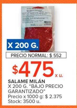 Carrefour Salame milán oferta