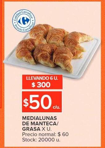 Carrefour Medialunas de manteca-grasa oferta