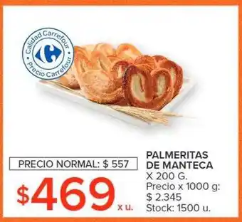 Carrefour Palmeritas de manteca oferta