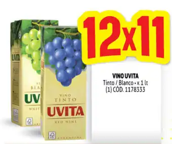 Makro Uvita Vino Tinto / Blanco x 1 lt oferta