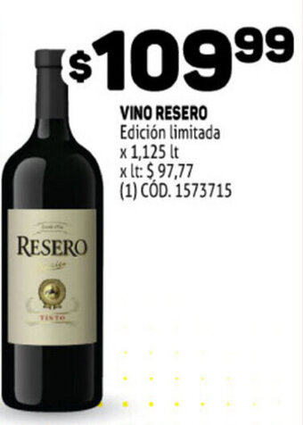 Makro Resero Vino Edición limitada x 1,125 lt oferta
