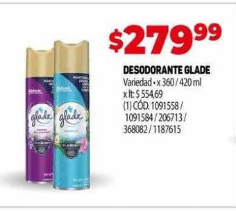 Makro Desodorante glade oferta