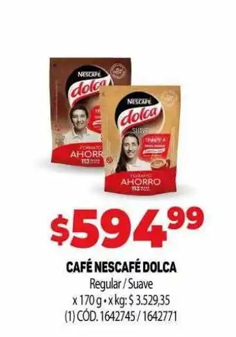 Makro Café nescafé dolca oferta