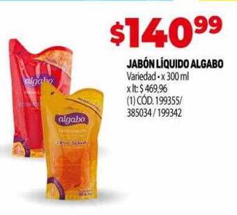 Makro Jabón líquido algabo oferta