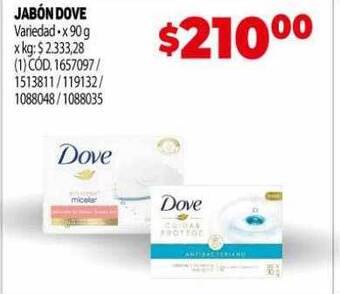 Makro Jabón dove oferta