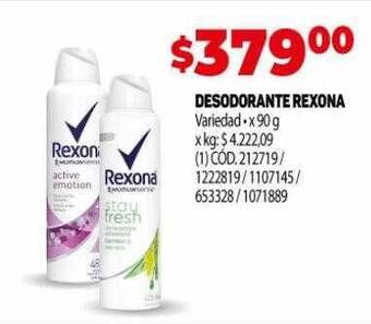 Makro Desodorante rexona oferta
