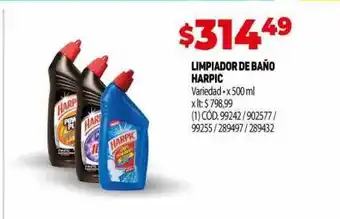 Makro Limpiador de baño harpic oferta