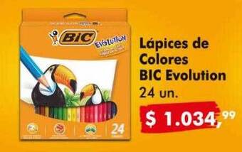 Makro Lápices de colores bic evolution oferta