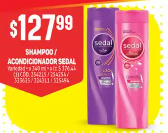 Makro Sedal Shampoo o Acondicionador 340 ml oferta