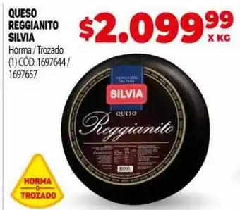 Makro Queso reggianito silvia oferta