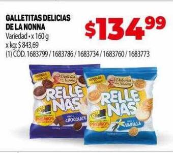 Makro Galletitas delicias de la nonna oferta