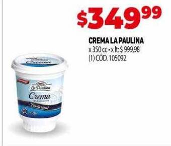 Makro Crema la paulina oferta