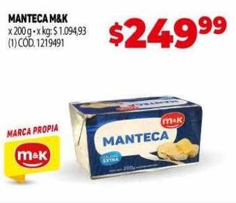 Makro Manteca m&k oferta
