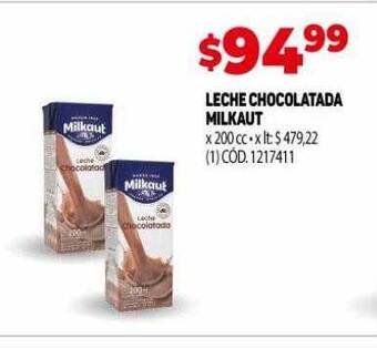 Makro Leche chocolatada milkaut oferta