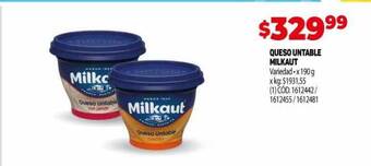 Makro Queso untable milkaut oferta