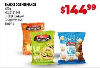 Makro Snacks dos hermanos oferta