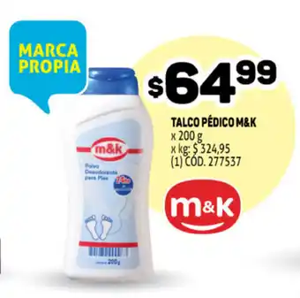 Makro M&K Talco Pédico x 200 g oferta