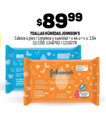 Makro Johnson's Toallas Húmedas 44 u oferta