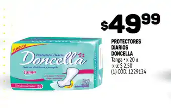 Makro Protectores Diarios Doncella Tanga x 20 u oferta