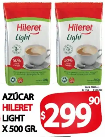Supermercados Becerra Azúcar Hileret Light x 500g oferta