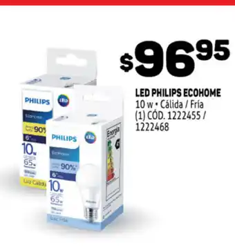 Makro Philips Led Ecohome 10 w Cálida / Fría oferta