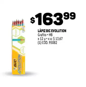 Makro Bic Evolution Lápiz Grafito HB x 12 u oferta