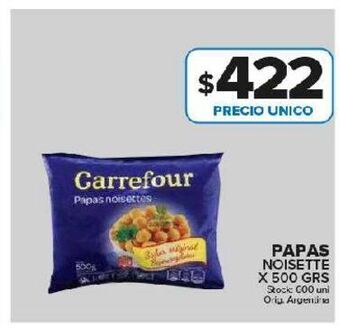 Carrefour Maxi Papas noisette carrefour x 500g oferta