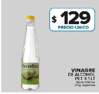 Carrefour Maxi Vinagre de alcohol carrefour x 1l oferta