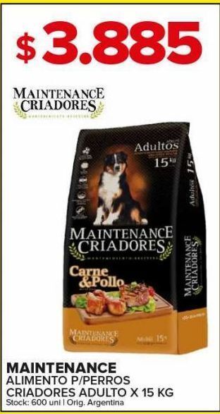 Carrefour Maxi Alimento para perros maintenance criadores 15kg oferta