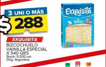 Carrefour Maxi Bizcochuelo exquisita vainilla 540g oferta