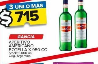Carrefour Maxi Aperitivo gancia americano x 950cc oferta