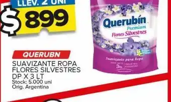 Carrefour Maxi Suavizante ropa querubin flores silvestres x 3lt oferta