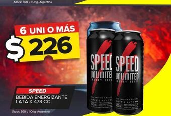 Carrefour Maxi Bebida energética speed lata x 473cc oferta