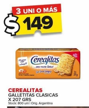 Carrefour Maxi Galletas cerealitas clásicas x 207g oferta