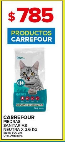 Carrefour Maxi Piedras sanitarias carrefour x 3.6kg oferta